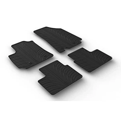 Abbildung von Gledring 0023 Fußmattensatz Gummi vorne und hinten 4 schwarz 750mm 550mm RENAULT: Arkana I