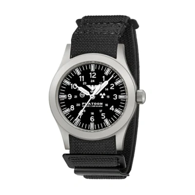 Abbildung von KHS PLASSF.DFB Herren Armbanduhr Platoon Solar Stahl/Schwarz