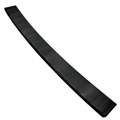 Abbildung von Aroba AR1252Z BL Edelstahl Schwarz Black Chrome Ladekantenschutz kompatibel mit Opel Zafira Life ab BJ. 10.2019&gt; passgenau Abkantung Farbe Anthrazit