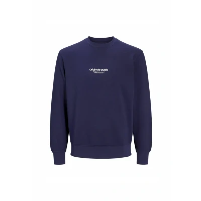 Abbildung von Jack &amp; Jones Jorvesterbro CREW NECK NOOS Sweatshirt, Herren, Größe: Large, Ocean cavern