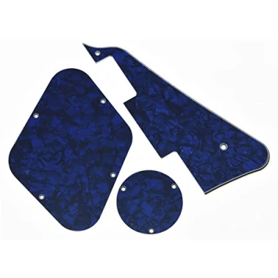 Abbildung von kaish Blue Pearl LP Plektrumschutz &amp; hinten Teller Switch Plate Hohlraum, Abdeckung für Epiphone Les Paul