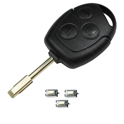 Abbildung von Ford Autoschlüssel Gehäuse Tibbe Rohling Focus Mondeo Fiesta KA + 3X Mikrotaster Neu