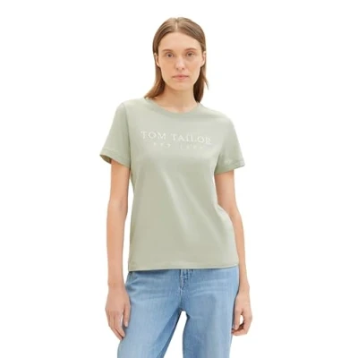 Abbildung von TOM Tailor Tshirt print, Damen, Größe: Large, Desert green