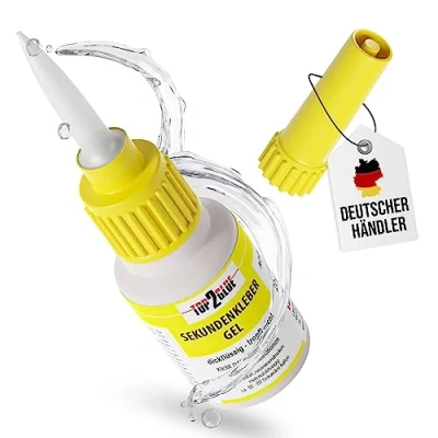 Abbildung von Sekundenkleber GEL extra stark universal Superkleber wasserfest, hitzebeständig, flexibel Spezialverschluss gegen Austrocknung Alleskleber für Plastik, Kunststoff, Keramik, Holz, Metall uvm.