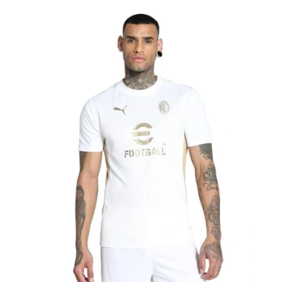 Abbildung von Puma AC Milan Training Vereinsmannschaften White/matte goldcoloured, Herren, Größe: Large, gold coloured
