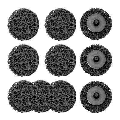 Abbildung von Merryland CSD Scheibe 50mm Farbe Rost für Stabschleifer, 50 mm Schwarz Reinigungsscheibe Entroster Metall Stahl Grobreinigungsscheibe Grobschleifscheibe 10 Stück, DGTA010C2