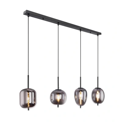 Abbildung von Lighting BLACKY Hängeleuchte Metall schwarz, 4x E14