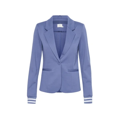 Abbildung von Kaffe Kinnie Strickjacke, Damen, Größe: XS, Blue indigo white stripes