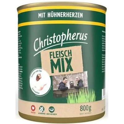 Abbildung von Allco Christopherus Fleischmix mit Hühnerherzen 6X 800g