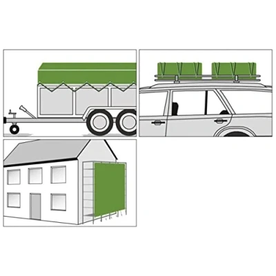 Abbildung von Kerbl Abdeckplane (Plane, Kunststoffplane, Gewebeplane) PolyGuard 110 120gr/m² 4 x 6m, Nr. 37212