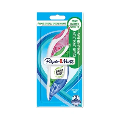 Abbildung von Paper MATE Liquid DryLine Grip Korrekturband, sortierte Farben, 12er Box