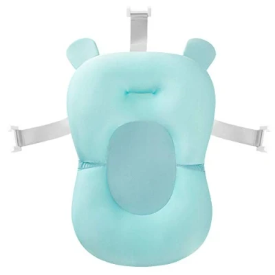 Abbildung von Baby Badekissen, Badewannensitz Neugeborenen Badewanne Kissen Schwimmende Badebadewanne Pad Schwamm Dusche (Style B)