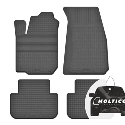 Abbildung von Gummimatten mit Rand Auto Fußmatten Gummi Automatten Passgenau 4 teilig Set passend für Volvo S70 1996 2000