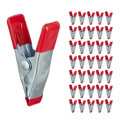 Abbildung von relaxdays Klemmen im 36er Set, Rot