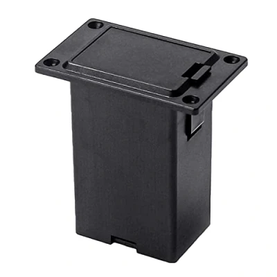 Abbildung von Batteriebox für E Gitarre, Bass, 9 V, aktive Tonabnehmer, Musikzubehör, Schwarz