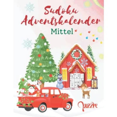 Abbildung von Sudoku Adventskalender Mittel: Denksport Spiele Rätselbuch Logical Mit Lösungen Großdruck