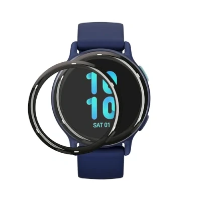 Abbildung von kwmobile 2X Transparente Displayschutzfolie kompatibel mit Garmin vivoactive 5 / Active Folie Schutzfolie für Fitness Tracker robuster Displayschutz