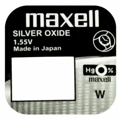 Abbildung von Maxell 396 SR59 SR726W Uhrenknopfzelle Silberoxid High Drain 2,6x7,9 (HxØ/mm) 1,55V im Blister