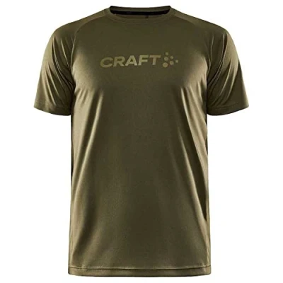 Abbildung von Craft CORE Essence Logo Tee Sport Tshirt Herren L Rift Trainingsshirt aus recyceltem Polyester Regular fit Sportshirt Kurzarm mit geschwungenen Seitennähten