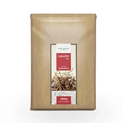 Abbildung von Lapacho Tee von Amazonas Naturprodukte Stärkungstee aus Brasilien 100 % reine Rinde des &quot;Tabebuia avellanedae&quot; geerntet durch Wildsammlungen Ohne Gentechnik 1000 Gramm Vorratspackung