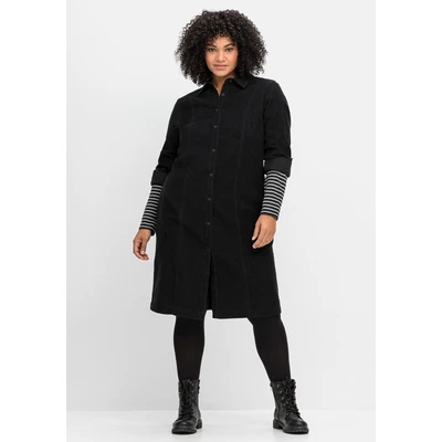 Abbildung von Sheego Blusenkleid, Damen, Größe: 44, Schwarz