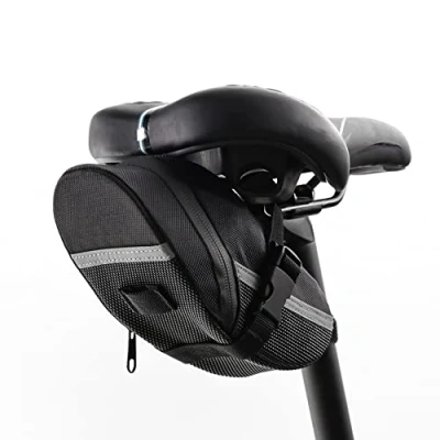 Abbildung von Roysmart Satteltasche, Fahrradsitz Tasche wasserdichte Rahmentasche Fahrradtasche Oberrohrtasche Aero Wedge Pack Bag für Mountainbikes, Fahrräder, und Rennräder