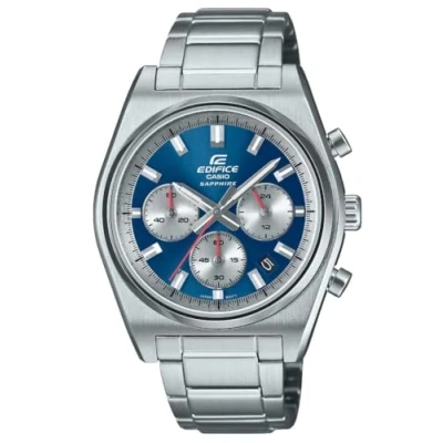 Abbildung von Casio EFB 730D 2AVUEF Edifice Herrenuhr Chronograph Stahl/Blau