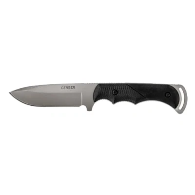 Abbildung von Gerber Outdoormesser mit Holster, Freeman Guide, Full Tang Konstruktion, Klingenlänge: 10,1 cm, Schwarz, 31 000588