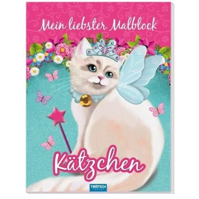 Abbildung von Mein liebster Malblock Kätzchen: mit Glitzerstein und Glitzercover