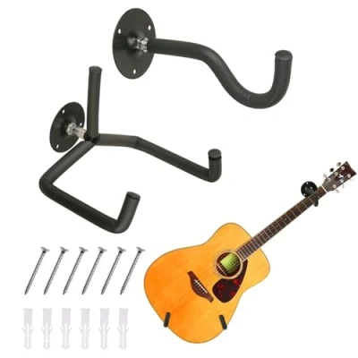 Abbildung von Yumzeco TTCR II Gitarrenhalter für Die Wand Schräg, Gitarren Wandhalterung Akustik Klassische Ständer Wandhalter Gitarrenständer, Display Gitarre Banjo