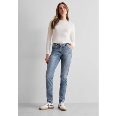 Abbildung von Cecil IM Casual Jeans Slim Fit, Damen, Größe: 30x28, Blau