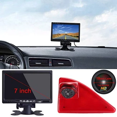 Abbildung von Dynavsal 7 Zoll TFT LCD Farbdisplay Auto Monitor + 1280 * 720 Pixel 1000TV Linien HD Nachtsicht Rückfahrkamera Ersatz für Opel Vauxhall Movano ab 2010/Renault Master 2010/Nissan NV400 2010