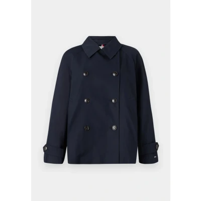 Abbildung von Tommy Hilfiger Short COAT Leichte Jacke, Damen, Größe: 36, Desert sky