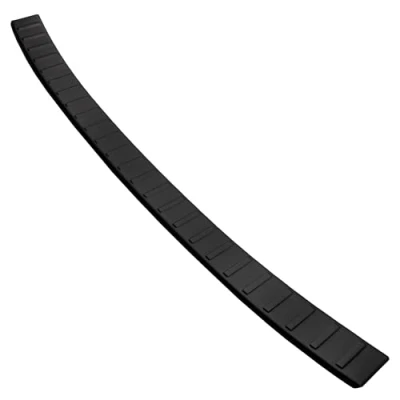 Abbildung von Aroba AR1292 PB Edelstahl Schwarz Pulverbeschichtet Ladekantenschutz kompatibel mit Mazda CX 60 ab BJ. 4.2022&gt; passgenau Abkantung Farbe