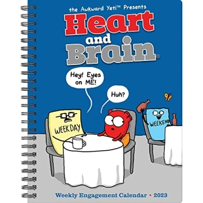 Abbildung von Heart &amp; Brain by the Awkward Yeti 2023 Engagement Calendar
