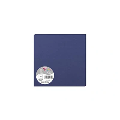 Abbildung von Clairefontaine 1168C Packung (mit 25 Karten Pollen 160 x 160mm) 210g, Königsblau