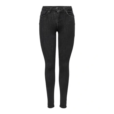 Abbildung von ONLY Damen ONLPOWER MID PUSH UP SK JEA REA3722 NOOS Skinny Jeans, Grau (Medium Grey Denim Medium Denim), 34/Medium
