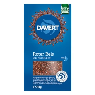 Abbildung von Davert Roter Piemont Reis, natur (250 g) Bio