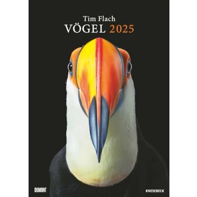 Abbildung von DUMONT Tim Flach: Vögel 2025, 50x70cm, Posterkalender mit diversen Vogelarten in faszinierenden Nahaufnahmen, fotografiert von einem der weltbesten Tierfotografen Flach, deutsches Kalendarium