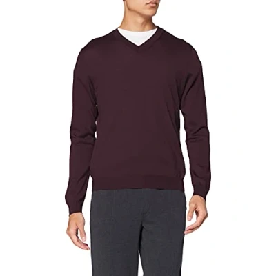 Abbildung von FALKE Herren V Neck Longsleeve, Tempered Olive, M