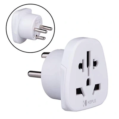 Abbildung von Denmark DK, Greenland Adapter Plug Reise Typ K to zu UK, US USA American, AUS Australia, EU Europe European, Asia, China, Thailand, Ireland Universal Weltweit Steckdose International 3 Pin Zinke