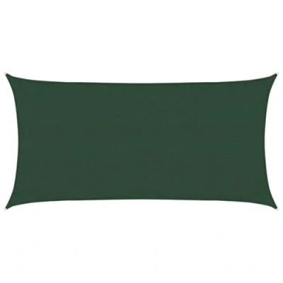 Abbildung von vidaXL Sonnensegel Sonnenschutz Windschutz Sonnendach UV Schutz Sonnenschutzsegel Schattenspender Garten Terrasse Balkon 160g/m² Dunkelgrün 3x6m HDPE