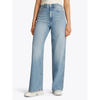 Abbildung von Tommy Jeans Weite Claire High Rise mit Logo Badge