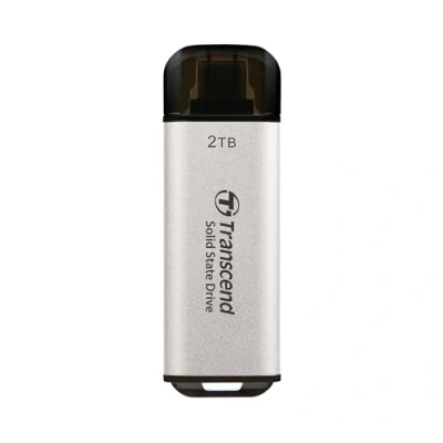 Abbildung von Transcend Portable SSD ESD300S 2TB USB Typ C 10 Gbit/s PS4/PS5 kompatibel, Silber TS2TESD300S