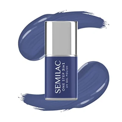 Abbildung von Semilac One Step 3in1 UV Nagellack S850 Calm Ocean Blue 7ml