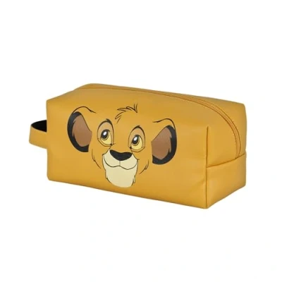 Abbildung von Disney Unisex der König Löwen Face Brick Plus Reise Kosmetiktasche, Gelb, 25 x 12 cm