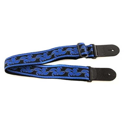 Abbildung von Ovation Gitarrengurt Nylon, Signature &quot;Leaf&quot;, Regal Blue
