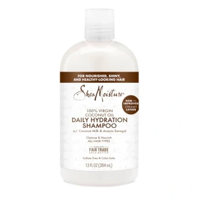 Abbildung von Sheamoisture SHEA Moisture 100% Virgin Coconut OIL Daily Hydration Shampoo Shampoo, Größe: 384 ml,