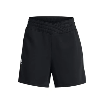 Abbildung von Under Armour Rival Terry Short kurze Sporthose, Damen, Größe: Small, Black/white