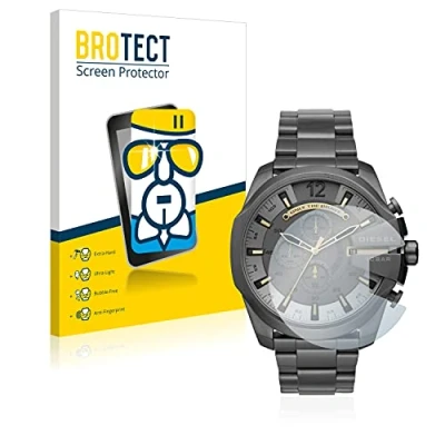 Abbildung von BROTECT Schutzglas für Diesel Chronograph DZ4466 Schutzfolie Panzer Folie Glas [Extrem Kratzfest 9H, Anti Fingerprint, Ultra Transparent]